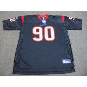 Houston Texans Jersey Mens 2XL Navy Blue NFL‎ Football Mario Williams 90 Reebok